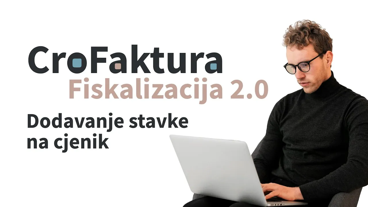 Naslovnica videa: Dodavanje stavke na cjenik